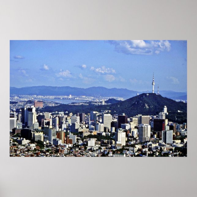 Póster Vista De Seul De Ansan (Frente)