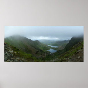 Poster Vista de Snowdon - panorama