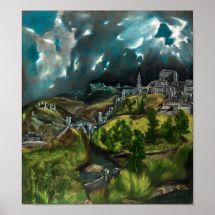 Poster Vista de Toledo   El Greco  