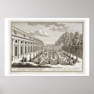 Poster Vista de um jardim perto de Viena, 'de Vorstel