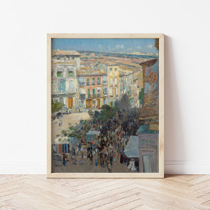 Poster Vista de uma Cidade Francesa do Sul Childe Hassa