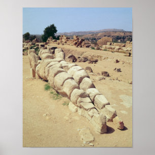 Póster Vista de uma das estátuas gigantes de Telemon