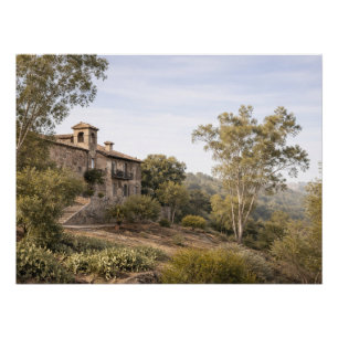 Póster Vista de uma vila perto de Toledo, Espanha