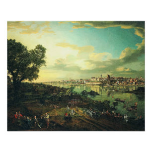 Póster Vista de Varsóvia de Praga por Bernardo Bellotto