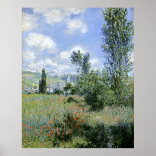 Poster Vista de Vetheuil por Claude Monet