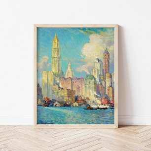 Poster Vista de Wall Street Colin Campbell Cooper