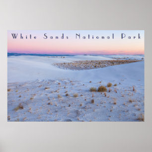 Poster Vista Deslumbrante Parque Nacional White Sands