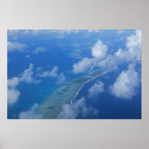 Poster Vista do avião de Rangiroa
