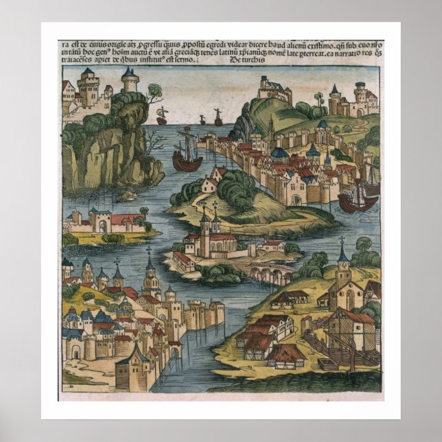 Póster Vista do Bósforo que entra no Mar Negro, (Frente)