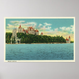 Póster Vista do castelo de Boldt