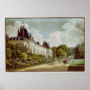 Póster Vista do castelo de la Malmaison