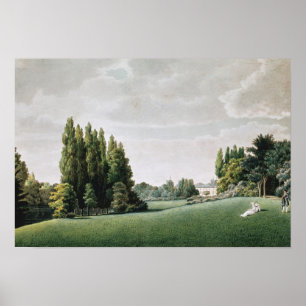 Póster Vista do Chateau perto da Ponte Stone