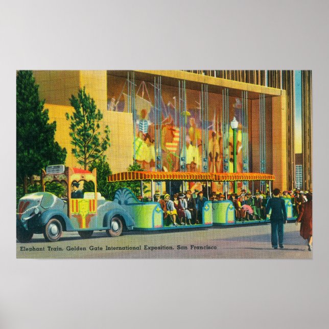 Poster Vista do Comboio Elefante (Frente)