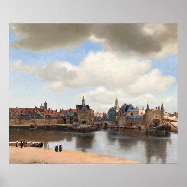 Poster Vista do Delft — Vermeer (Frente)
