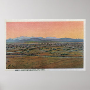 Poster Vista do deserto do Mohave