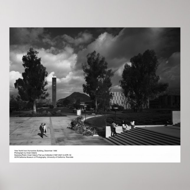 Póster Vista do Edifício Humanidades, 1966, por Ansel Ada (Frente)