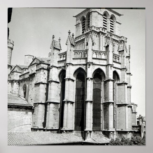 Póster Vista do extremo leste da igreja, construída (Frente)