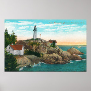 Póster Vista do farol de Atkinson do ponto