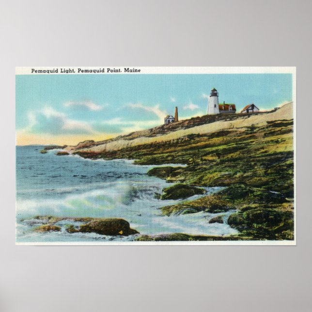 Poster Vista do Farol Pemaquide (Frente)