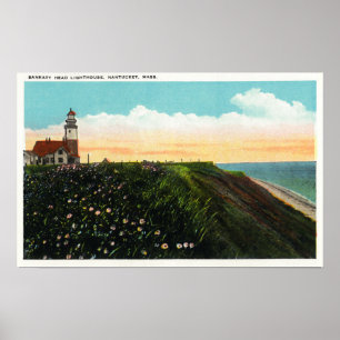 Póster Vista do farol principal de Sankaty