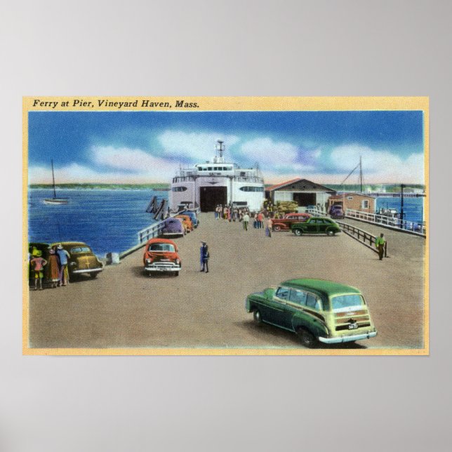 Poster Vista do Ferry no Pier (Frente)
