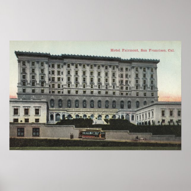 Poster Vista do Hotel Fairmont (Frente)