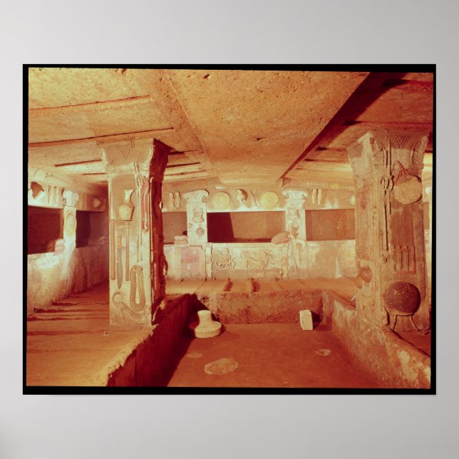 Poster Vista do interior da tumba (Frente)