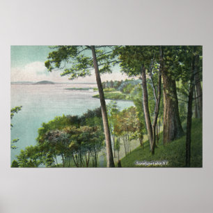 Póster Vista do lago Saratoga # 2