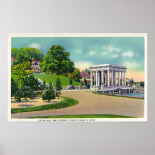 Poster Vista do monte de Coles e do Portico de Plymouth