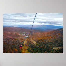 Poster Vista do Monte Mansfield, Vermont, no Outono