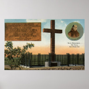Póster Vista do monumento de Serra, cidade velha San