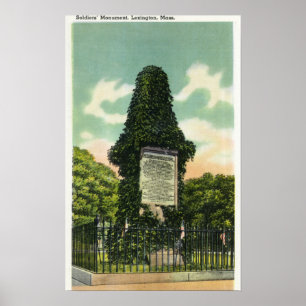 Póster Vista do monumento dos soldados
