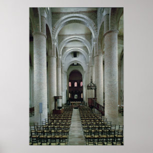 Póster Vista do nave, olhando para o altar