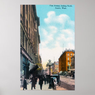 Póster Vista do norte da primeira avenida