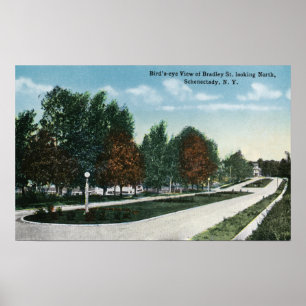 Póster Vista do norte da rua de Bradley