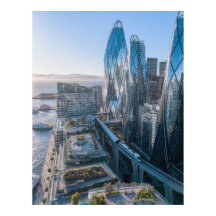 Vista do Oceano da Cidade Futurista de São Francis