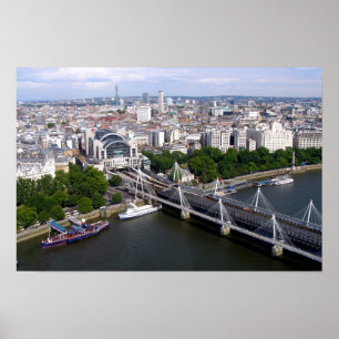 Póster Vista do Olho de Londres