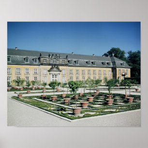 Póster Vista do orangery do Herrenhausen