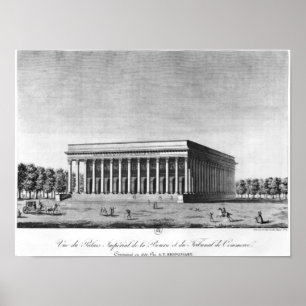 Póster Vista do palácio imperial da bolsa