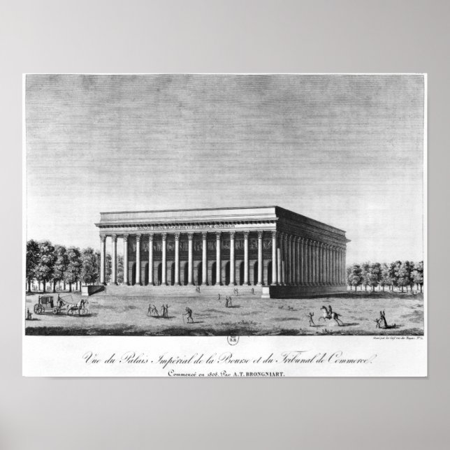 Póster Vista do Palácio Imperial de BCourse (Frente)