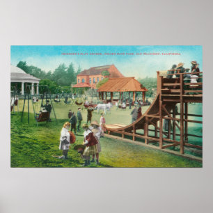 Póster Vista do Playground Infantil