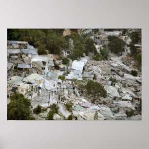 Póster Vista do Port-au-Prince, Haiti