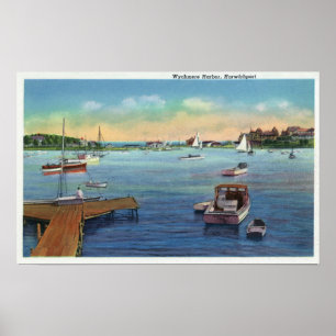 Poster Vista do porto de Harwichport Wychmere