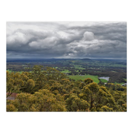 Póster Vista do Poster brilhante Monte Buninyong