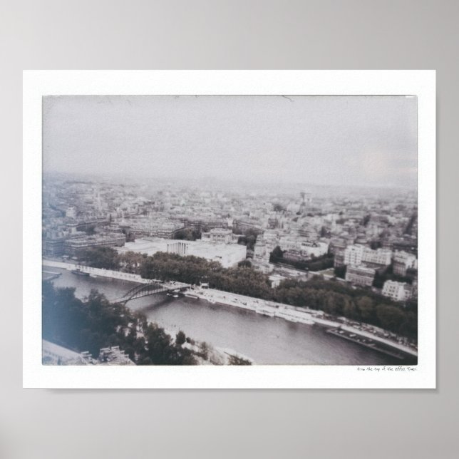 Poster Vista do século médio da Torre Eiffel (Frente)