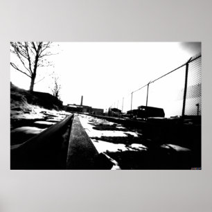 Póster Vista Do Solo Dos Caminhos De Ferro