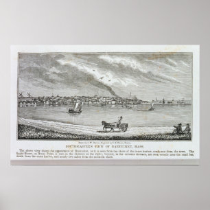 Póster Vista do sudeste de Nantucket