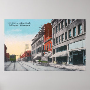 Póster Vista do sul da rua dos alces