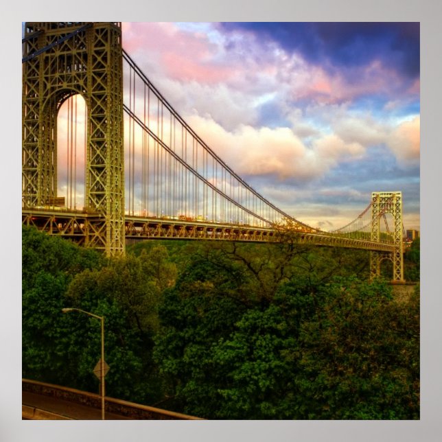 Póster Vista do Sul - Oeste de Manhattan (Frente)