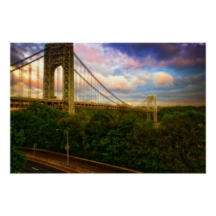 Póster Vista do Sul - Oeste de Manhattan